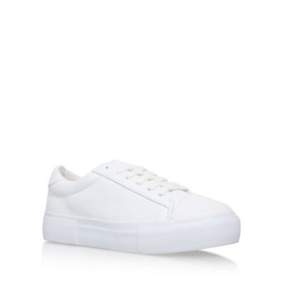 Miss KG White 'Loco' flat lace up sneakers